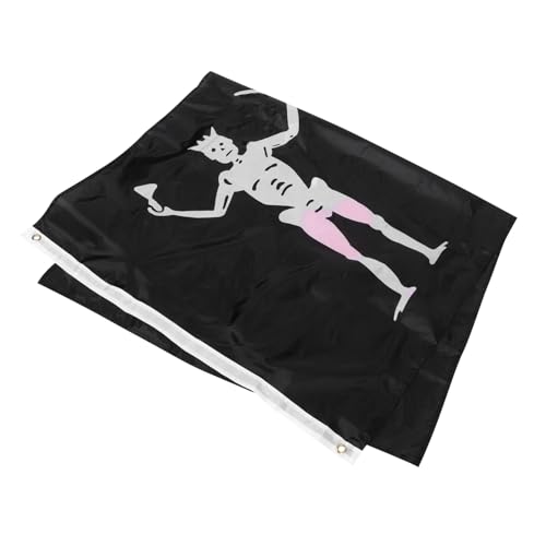 Toyvian Piratenflagge Halloween Deko Weiße Skelettfahne mit Herz und Polyester Langlebig und Farbecht für Partys und Kindergeburtstag Toyvian Piratenflagge Halloween Deko Weiße Skelettfahne mit Herz und Polyester Langlebig und Farbecht für Partys und Kindergeburtstag von Toyvian