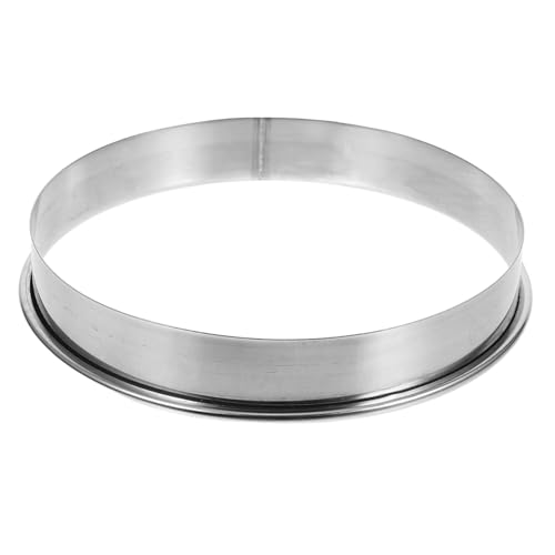 Toyvian Pizza-Werkzeug Pizza-kit Pizza-Backset Pizza-zubehör Hausgemachtes Pizza -Accessoires Muffinringe Gebäck Backzubehör Pizza Tablett Pizza -servierring Rostfreier Stahl Silver von Toyvian