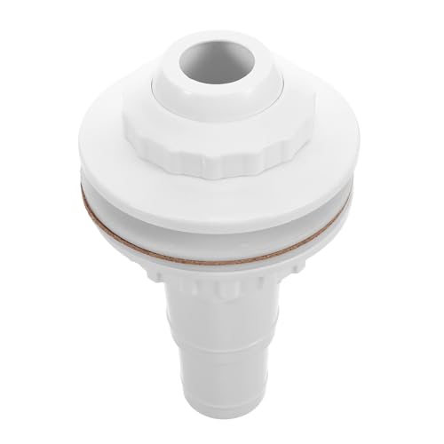 Toyvian Pool Rücklaufdüse mit Dichtung und Schlauchadapter Langlebiges Kunststoff Return Jet Fitting Einfache Installation Effiziente Wasserzirkulation Zubehör für Schwimmbecken von Toyvian