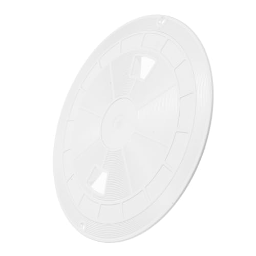 Toyvian Pool Skimmer Abdeckung aus Langlebigem Abs Runde Ersatzabdeckung für Schwimmbad Skimmer SPS UV Beständig Sicherheitsfördernd für Bodenpools von Toyvian