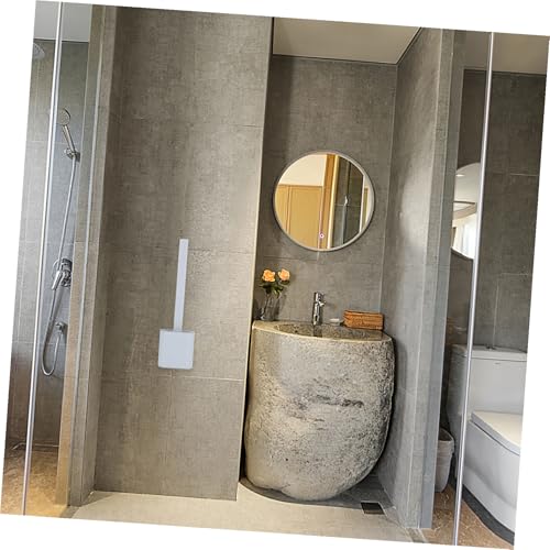 Toyvian Premium Toilettenbürste mit Wandmontage Abnehmbarer Griff Kratzschutz Anti rutsch Griff und Langlebigem Halter für Effektive Wc Reinigung im Badezimmer von Toyvian