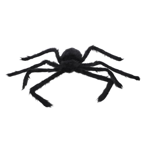 Toyvian Realistische Haarige Halloween Spinne mit Licht und Sound Bewegliche Große Deko für Innen und Außen Spooky Leuchtende Requisite für Party Garten und Grusel Atmosphäre von Toyvian