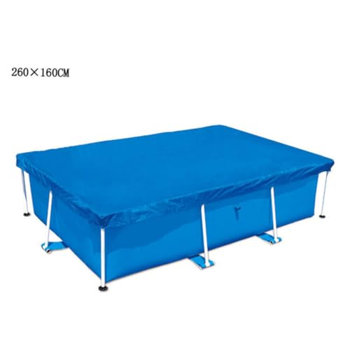 Toyvian Rechteckige Poolabdeckplane UV beständig Regenfest Faltbar mit Wärmedämmung für Aufblasbare und Rahmenpools zur Staub Regenschutz Poolfolie von Toyvian