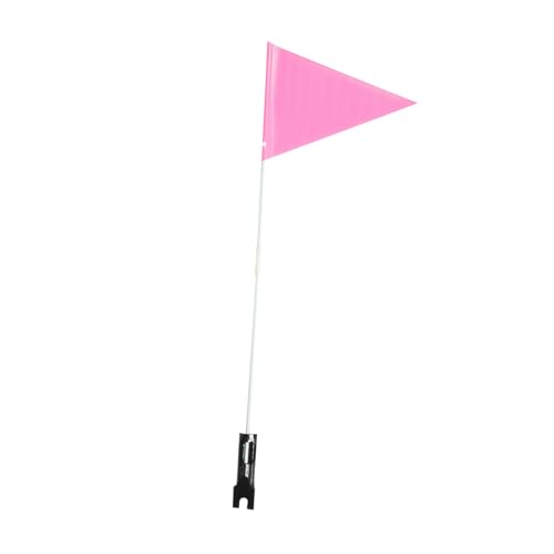 Toyvian Reflektierender Fahrrad Sicherheitsflaggenmast mit Verstellbarem Halterung für Senioren Langlebige Fahrradwarnflagge in Sichtbar und Leicht zu Montieren von Toyvian