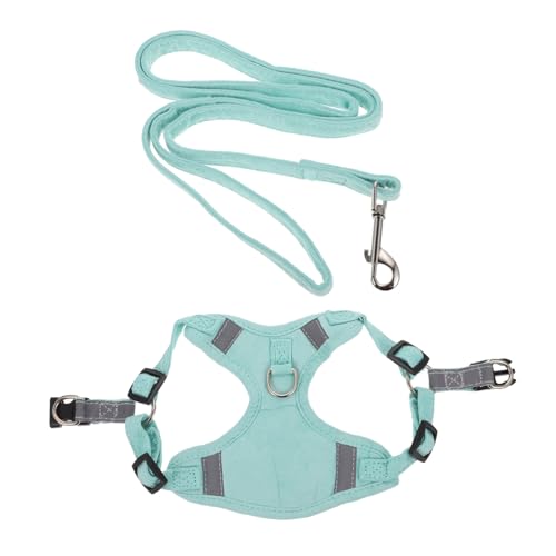 Toyvian Reflektierendes Katzen Geschirr mit Leine Komfortables Leichtes Brustgeschirr aus Atmungsaktivem Material für Sicheres Outdoor Spaziergang Ausbruchsicher mit Edelstahl Ring für von Toyvian