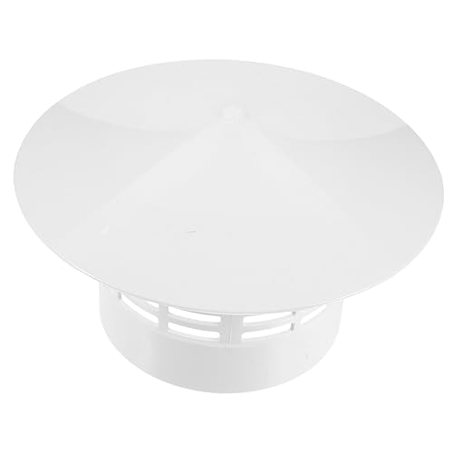 Toyvian Regenschutzabdeckung wasserdichte PVC Dachentlüftungskappe Winddicht und Schneesicher für Garten und Langlebig Installieren von Toyvian