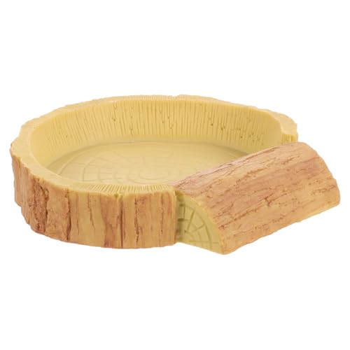 Toyvian Reptilien Futternapf aus Resin Kompakt rutschfest Futter Wasserschale für Schildkröten Eidechsen Kleine Haustiere Terrarienzubehör Gelb marmoriert Toyvian Reptilien Futternapf aus Resin Kompakt rutschfest Futter Wasserschale für Schildkröten Eidechsen Kleine Haustiere Terrarienzubehör Gelb marmoriert von Toyvian