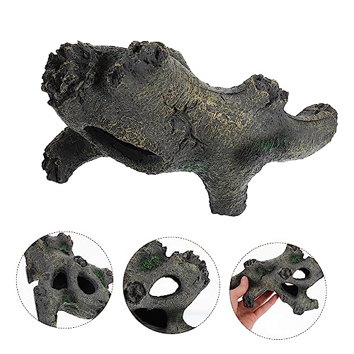 Toyvian Reptilien Versteck Höhle aus Hochwertigem Harz Kleines Leichtes Schildkröten und Echsenversteck mit Naturnahem Design Langlebig und Stressreduzierend für Terrarien von Toyvian