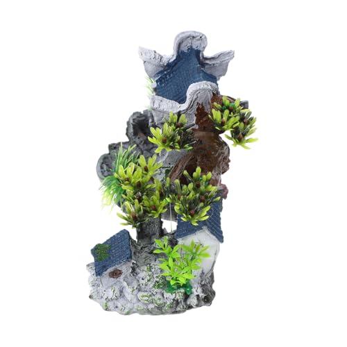 Toyvian Resin Aquarium Haus Ornament Fischbecken Dekoration Langlebig Ungiftig für Aquarien Fisch Tank Layout Adornment Gartenhaus Design Toyvian Resin Aquarium Haus Ornament Fischbecken Dekoration Langlebig Ungiftig für Aquarien Fisch Tank Layout Adornment Gartenhaus Design von Toyvian