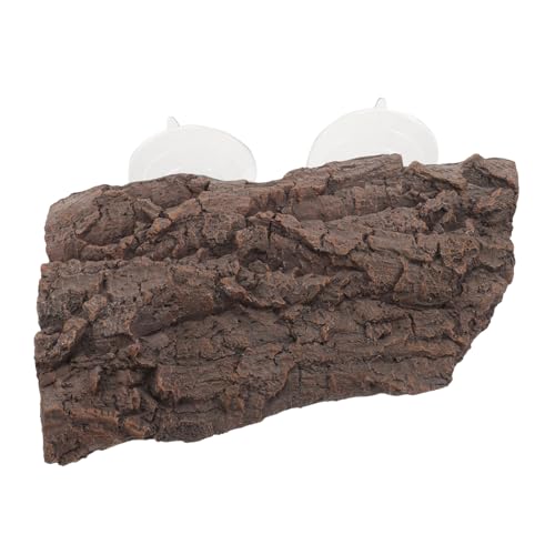Toyvian Resin Schildkröten Plattform mit Saugnapf Stabile Große Schwimmende Sonnenliege für Aquarium Verstellbare Ruhe und Kletterplattform für Wasserschildkröten Langlebige Terrarien von Toyvian