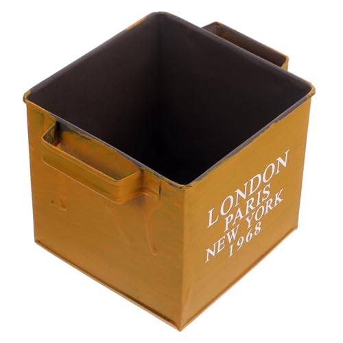 Toyvian Retro Blumentopf Aus Eisen Eimer Für Vintage Pflanzgefäß Gartentöpfe Pflanzgefäß Mit Griffen Dekorativer Pflanztopf Pflanzgefäß Aus Blech Rustikaler Topf Großes von Toyvian