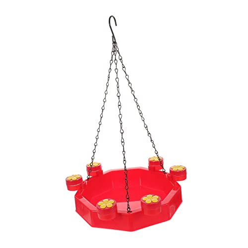 Toyvian Robuster Outdoor Vogel Futterspender mit Aufhänger Wetterbeständiger Balkon Vogel Futterbehälter für Wildvögel Langlebiger Hummingbird Feeder mit Praktischem Design und von Toyvian