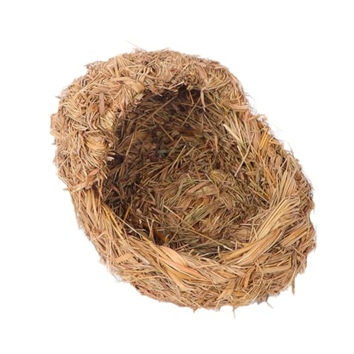 Toyvian Robustes Katzenbett aus Handgewebtem Stroh Schlafhaus für Kleine Haustiere Wie Kaninchen Meerschweinchen Hamster und Katzen Hellgelbes Natürliches Kuschelnest Toyvian Robustes Katzenbett aus Handgewebtem Stroh Schlafhaus für Kleine Haustiere Wie Kaninchen Meerschweinchen Hamster und Katzen Hellgelbes Natürliches Kuschelnest von Toyvian
