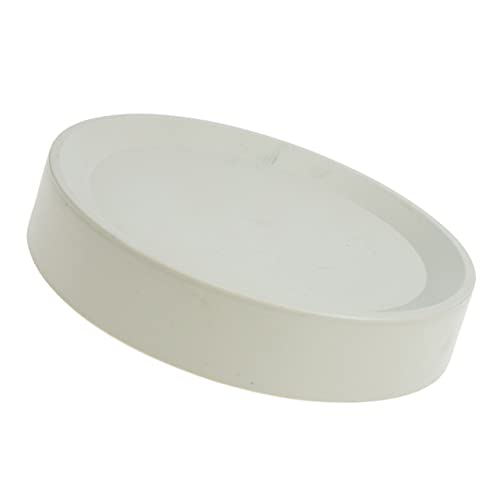 Toyvian Rollblumen -Pot -Tablett Blumentopfer Blumenkapsel mit Rädern Blumentopfständer mit Rad Tabletts für Blumentöpfe beweglicher Blumenkübelsockel Plastik Weiß von Toyvian