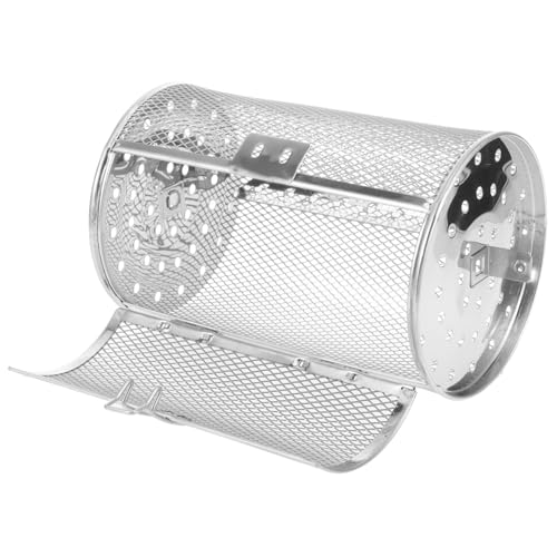 Toyvian Rotisserie Grillkorb Drehbar für Heißluftfritteuse und Backofen Universeller Ofen Käfig zum Gleichmäßigen Garen von Gemüse Nüssen und Süßkartoffeln Schrauben Modell von Toyvian