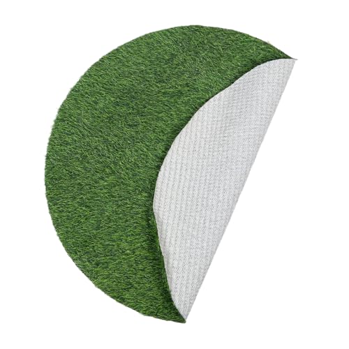 Toyvian Runder Künstlicher Rasenteppich Realistische Textur Wetterbeständig Dekorativ für Außeneinsatz als Fake Grass Manhole Cover und Tischdekoration für Veranstaltungen von Toyvian