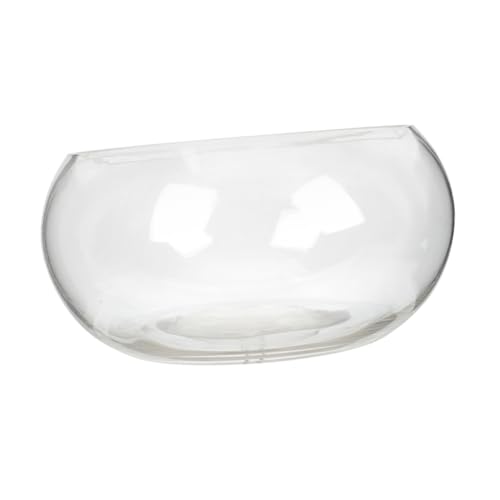 Toyvian Rundes Aquarium aus Klarem Kompakte Tischdekoration Stabiles Material Modernes Design für Büro Wohnzimmer Pflanzen und Kleine Fische Wie Kampffische oder Goldfische Durchmesser von Toyvian
