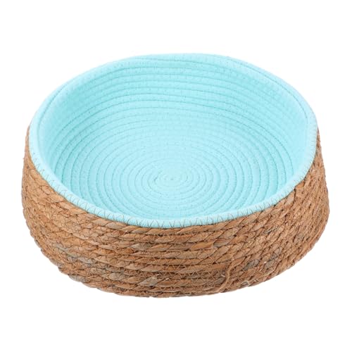 Toyvian Rundes Katzenbett aus Atmungsaktivem Strapazierfähigem Wicker und Gras Leicht Langlebig Kratzfest Komfortables Haustierbett für Kleine Hunde und Katzen Ganzjährig Geeignet Toyvian Rundes Katzenbett aus Atmungsaktivem Strapazierfähigem Wicker und Gras Leicht Langlebig Kratzfest Komfortables Haustierbett für Kleine Hunde und Katzen Ganzjährig Geeignet von Toyvian