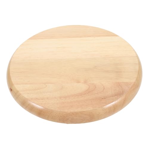 Toyvian Rundhocker Sitzfläche aus Massivholz Ersatzplatte für Küchen Barhocker Runde Holzsitzfläche Robust Kratzfest für Esszimmer und Wohnbereich von Toyvian