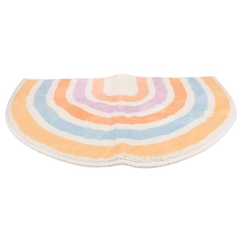 Toyvian Rutschfester Badezimmerteppich Polyester Saugfähige Fußmatte Design für Bad Flur und Eingang Waschbar und Langlebig von Toyvian