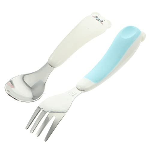 Toyvian Säuglingsbesteck-set Aufbewahrungsbox 1 Set Kinder- Löffel Edelstahl-geschirr Für Baby-geschirr von Toyvian