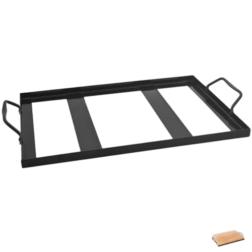 Toyvian Salzregal Tabletts Grillsalz Meersalz Salzkochen Platte Grillblockhalter Tablett für Salzblöcke Salzteller-Tablett Salztellerhalter aus Edelstahl Kochsalzteller rostfreier von Toyvian