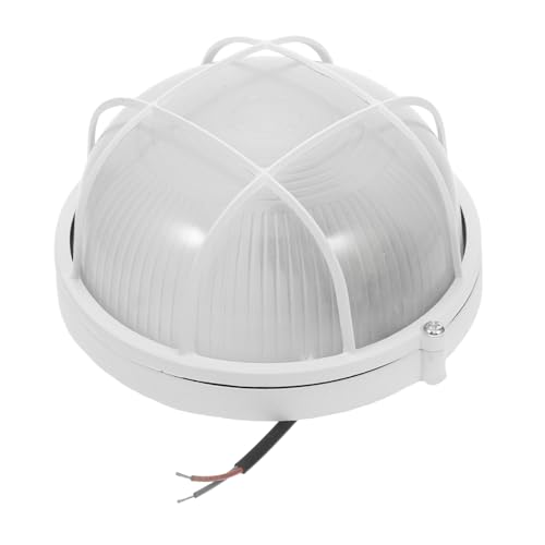 Toyvian Sauna Beleuchtung Glasleuchte Fassung Rund Saunaraum Deckenlampe Glas Aluminium Hochtemperaturbeständig Einfache Installation Für Innen Außen Sauna Zubehör von Toyvian