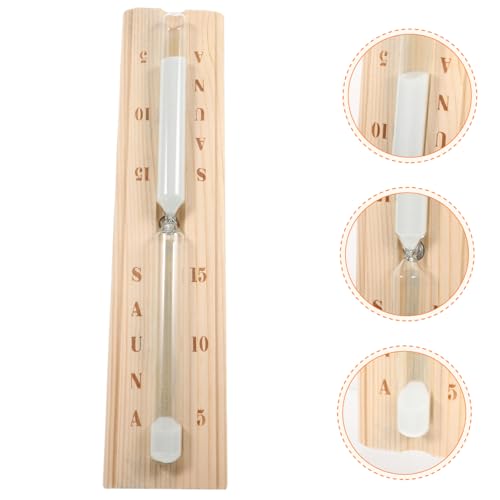 Toyvian Sauna Sanduhr Minuten Sauna Timer Hitzebeständig Saunazubehör Wandmontage Zeitschaltuhr Sanduhr von Toyvian