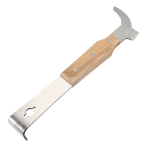 Toyvian Schaber mit Holzgriff Robuster Rahmenheber Imkereibedarf Langlebiges Tragbares Werkzeug für Reinigen und Entfernen von Bienenwaben Multifunktional und Verschleißfest Toyvian Schaber mit Holzgriff Robuster Rahmenheber Imkereibedarf Langlebiges Tragbares Werkzeug für Reinigen und Entfernen von Bienenwaben Multifunktional und Verschleißfest von Toyvian