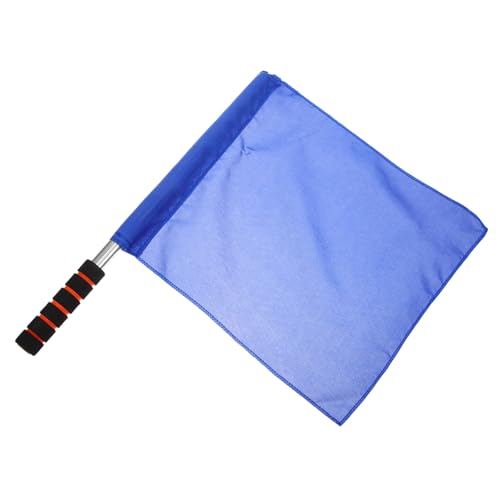 Toyvian Schiedsrichter Flagge Handzeichen Signalflagge Leichtes Sportzubehör Rennleitfahne für Feldwettkämpfe und Verkehrsleitung in Rot Gelb Grün Blau von Toyvian
