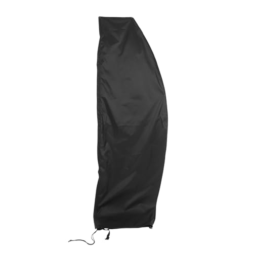 Toyvian Schutzhülle Sonnenschirm UV schutz Schwarz Silber Outdoor Sonnenschirmabdeckung Regenfest Windstabil für Garten Terrasse Patio von Toyvian
