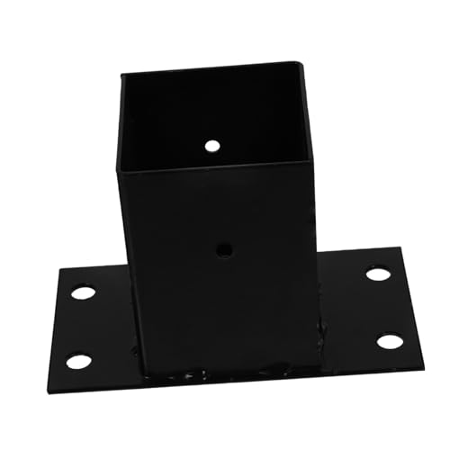 Toyvian Schwere Metallstütze Pfostenfuß für Pergola und Geländer Wetterfester Posthalter für Zaun Handlauf und Briefkasten Stabile Deck Basis Schwarz Einfache Montage Einsetzbar Toyvian Schwere Metallstütze Pfostenfuß für Pergola und Geländer Wetterfester Posthalter für Zaun Handlauf und Briefkasten Stabile Deck Basis Schwarz Einfache Montage Einsetzbar von Toyvian