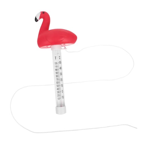 Toyvian Schwimmbad-Thermometer Poolthermometer Spaß Schwimmesser Poolthermometers Schwimmendes Pooltemperaturthermometer lustig Thermometerwasser Luftfahrt Kerosin rot von Toyvian