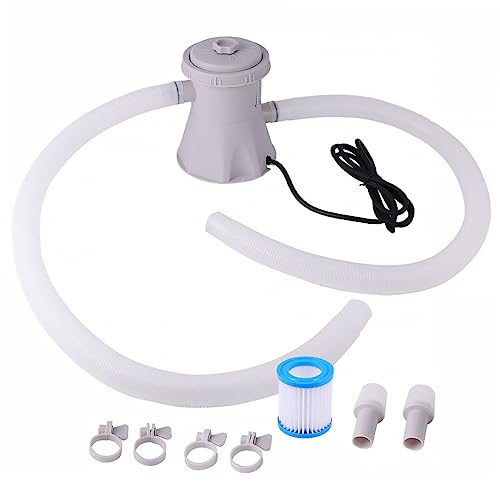 Toyvian Schwimmbad Wasserpumpe Filterpumpe Elektrisch Ergonomisch Leicht zu Reinigen für Familienpools Geeignet Umfassendes Reinigungsset Toyvian Schwimmbad Wasserpumpe Filterpumpe Elektrisch Ergonomisch Leicht zu Reinigen für Familienpools Geeignet Umfassendes Reinigungsset von Toyvian