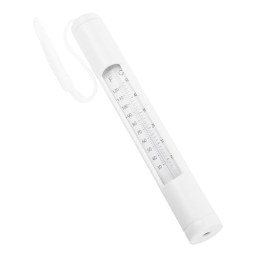 Toyvian Schwimmbadthermometer Poolthermometer Sinkt Badewasser Thermometer Poolthermometer Schweben Spa-thermometer Für Badetemperaturthermometer Badewanne Thermometer Weiß Pvc von Toyvian