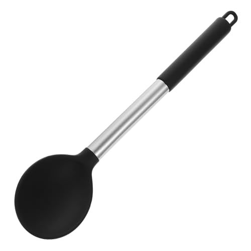 Toyvian Silikon Kochutensil Hitzebeständig Antihaft Küchenlöffel für Kochen und Braten mit Aufhängeloch Flexibler Silikonlöffel für Salate und Soßen Schwarzer Küchenhelfer Toyvian Silikon Kochutensil Hitzebeständig Antihaft Küchenlöffel für Kochen und Braten mit Aufhängeloch Flexibler Silikonlöffel für Salate und Soßen Schwarzer Küchenhelfer von Toyvian