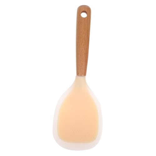 Toyvian Silikon Reislöffel Hitzebeständig Wiederverwendbar Reisspatel Küchenutensil Für Reis Brei Porridge Servieren Leicht Zu Reinigen Bpa frei Für Zuhause Und Geschenk von Toyvian