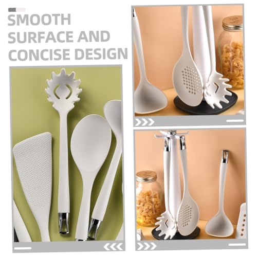Toyvian Silikon Spaghettilöffel Hitzebeständig Küchenutensil Nudelheber mit Hohlraumdesign Langlebig und Antihaftbeschichtet zum Servieren von Pasta und Nudeln von Toyvian