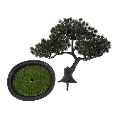 Toyvian Künstlicher Bonsai Baum Realistischer Topfpflanze Für Dekoration Im Wohnzimmer Badezimmer Und Zen Garten Pflegeleichtes Design Ohne Gießen Oder Schneiden von Toyvian