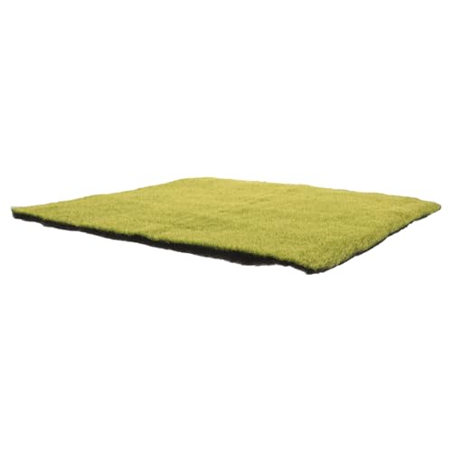Toyvian Simulierter Moosrasen Dekorativer Rasen Tischplatte Terrasse Kunstmoos Pad Kunstrasen Kunstrasen Kunstrasenmatte Kunstrasen Outdoor Braungrün Kunstmoos Pad Rasenschaum von Toyvian