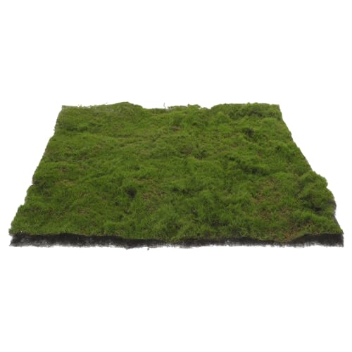 Toyvian Simulierter Moosrasen gefälscht Kunstrasen für Terrasse Grün Grasrasen falsches Moos draußen Sandtisch-Rasenmodell Fake Gras Pad Sandtisch liefern Beflockung Green von Toyvian
