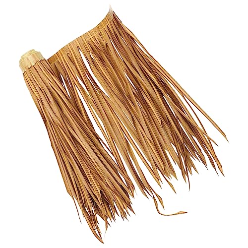 Toyvian Simuliertes Reetdach Künstlichem Gras Pe Material Trockenem Gelb Wind und Sonnensicher für Garten und für Tiki Bars und Partys Toyvian Simuliertes Reetdach Künstlichem Gras Pe Material Trockenem Gelb Wind und Sonnensicher für Garten und für Tiki Bars und Partys von Toyvian