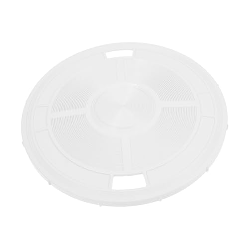 Toyvian Skimmerabdeckung Ersatz Sieb Und Vakuum gebogen poolreinigung Pool Skimmer Abdeckung Pool-Skimmer-System Poolzubehör Deckel für Poolskimmer Ablasskappe für Poolfilter Abs Weiß von Toyvian