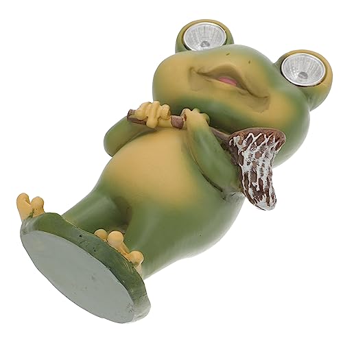 Toyvian Solar Angetriebener Frosch -nachtlicht Ornamente Im Freien Gartendekor Gartenfrosch Zwerge Solar- Outdoor-statue Solarstatuen Für Den Garten Gnom Gartenlichttier Harz Grün Toyvian Solar Angetriebener Frosch -nachtlicht Ornamente Im Freien Gartendekor Gartenfrosch Zwerge Solar- Outdoor-statue Solarstatuen Für Den Garten Gnom Gartenlichttier Harz Grün von Toyvian