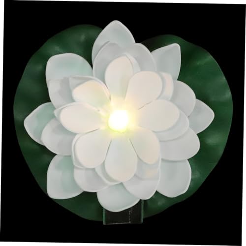 Toyvian Solar Blumenlicht Garten Außen Schwimmlichter Pool Solarbeleuchtung Blumennachtlicht Solarlichter Außen Dekoration von Toyvian