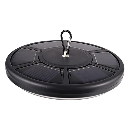 Toyvian Solar Flagpole Light mit LEDs Solarbetriebene Gartenleuchte für Camping und Fahnenmast Witterungsbeständig und Langlebig für Tag und Schwarz von Toyvian