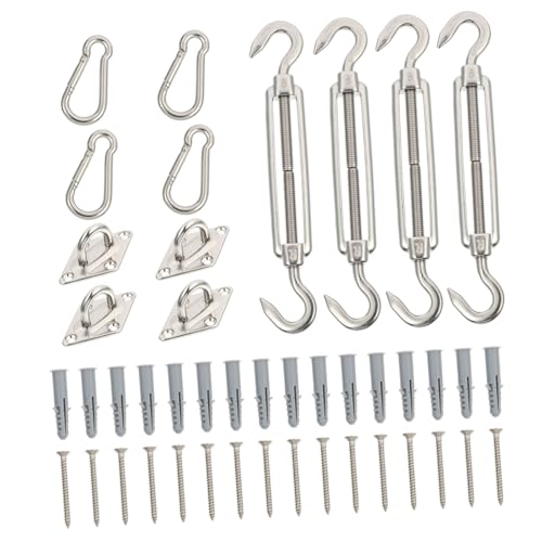 Toyvian Spannhaken Sonnensegel Befestigung mit Verstellbarem Spanner Rostfrei Winddämpfend Robustes Metallzubehör für Sonnensegel und Markisen Kompatibel Toyvian Spannhaken Sonnensegel Befestigung mit Verstellbarem Spanner Rostfrei Winddämpfend Robustes Metallzubehör für Sonnensegel und Markisen Kompatibel von Toyvian