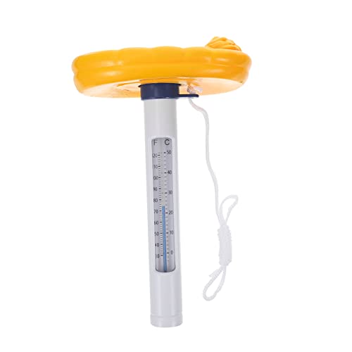 Toyvian Splitterfestes Pool Thermometer Cartoon Design für Sicheres Dual Display Celsius Fahrenheit Schwimmendes Thermometer Langlebigem für Pool und Badewanne von Toyvian