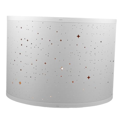 Toyvian Stabiler Stoff-lampenschirm Weiß Halbkreisform Metallrahmen Ersatz Lampenschirm für Kleine Tischlampe Wohnzimmer Schlafzimmer Dekorative Lampenabdeckung Langlebig von Toyvian