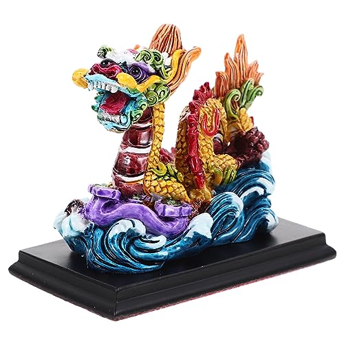 Toyvian Sternzeichen-Drachenstatue 2024 Jahr des Drachen Figur Chinesische Fengshui-Dekoration Für Wohlstand Reichtum Viel Glück B von Toyvian